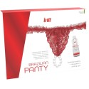 INTT RELEASES - BRAZILIAN RED PANTY WITH PEARLS AND LUBRICATING