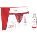 INTT RELEASES - BRAZILIAN RED PANTY WITH PEARLS AND LUBRICATING