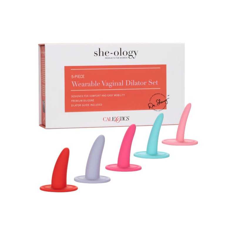 CALEXOTICS - KIT 5 PCS DILATADORES VAGINAIS OU ANAIS MULTICOLOR