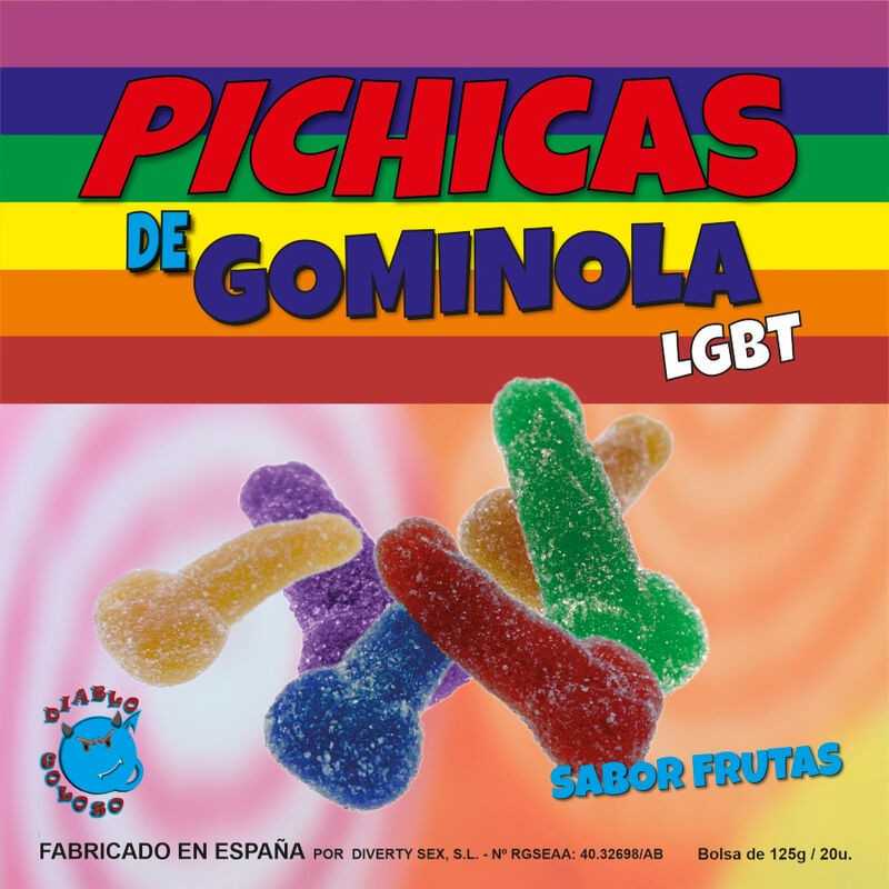 PRIDE - PENIS-GUMMIBRCHEN MIT ZUCKER LGBT