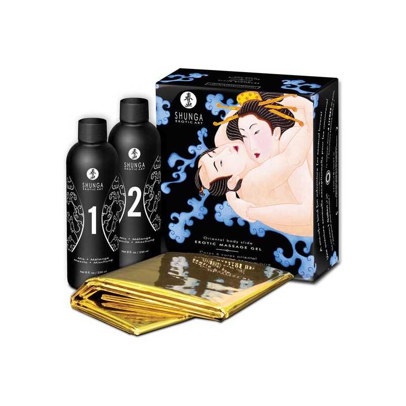 SHUNGA - ORIENTAL BODY TO BODY EROTIC MASSAGE GEL WITH EXOTIC