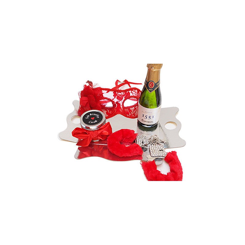 INEDIT - EROTIC KIT RED VENETIAN MASK