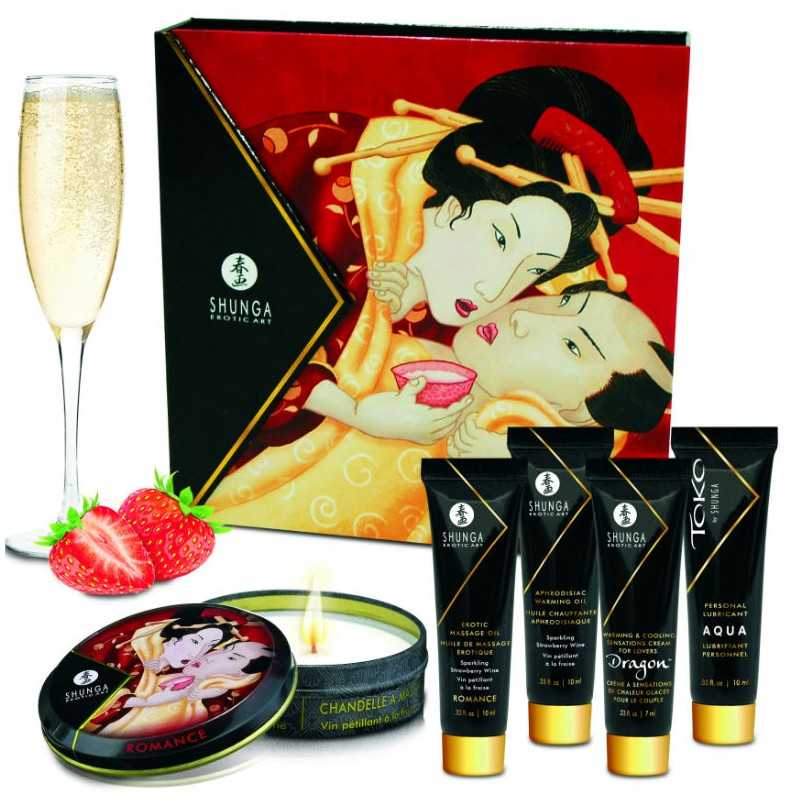 SHUNGA - GEHEIMES GEISHA-ERDBEER- UND CAVA-KIT