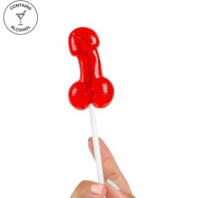 SECRETPLAY - COCK LOLLIPOP WITH ALCOHOL STRAWBERRY DAIQUIRI