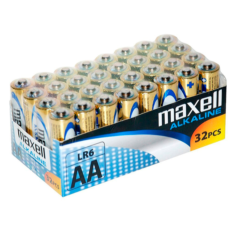 MAXELL - BATTERIE ALCALINA AA LR6 PACK*32 UDS