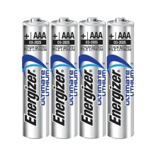 ENERGIZER - ULTIMATE LÍTIO AAA L92 LR03 1,5V *4