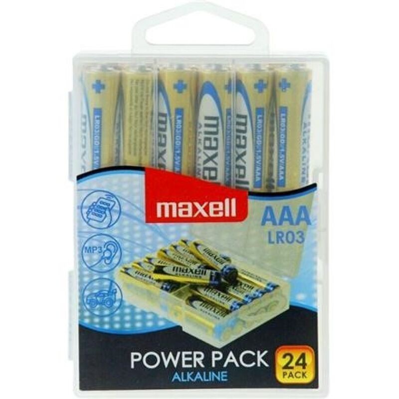 MAXELL - ALKALINE BATTERIE AAA LR03 PACK * 24 BATTERIEN