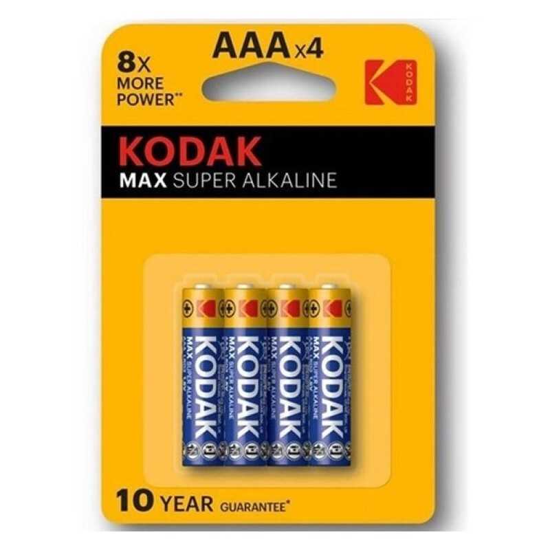 KODAK - MAX SUPER ALKALINE BATTERY AAA LR03 BLISTER * 4