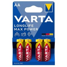 VARTA - BATERIA ALCALINA MAX POWER AA LR6 4 UNIDADES