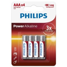 PHILIPS - POWER ALKALINE BATTERIE AAA LR03 4ER PACK