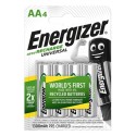 ENERGIZER - UNIVERSAL RECHARGEABLE BATTERY HR6 AA 1300mAh 4 UNIT