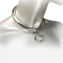 METAL HARD - BDSM-HALSKETTE MIT RING 18CM