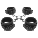 FETISH SUBMISSIVE - SET OF HAND AND ANKLE HANDCUFFS WITH