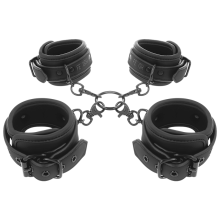 FETISH SUBMISSIVE - HAND- UND KNÖCHEL-HANDSCHELLEN-SET MIT