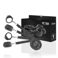FETISH SUBMISSIVE - ENSEMBLE DE MENOTTES ET LIENS AVEC DOUBLURE
