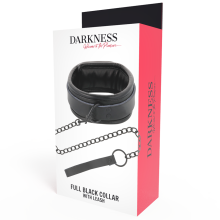 DARKNESS - COLLIER NOIR AVEC CHAÎNE