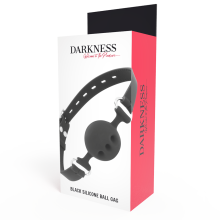 DARKNESS - BLACK BREATHABLE SILICONE GAG