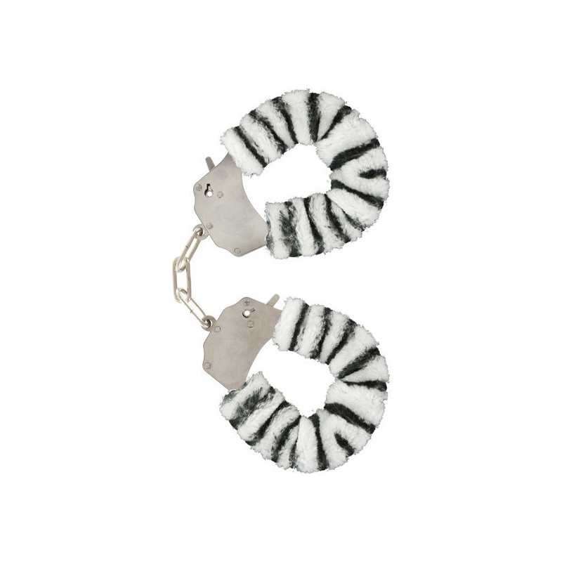 TOYJOY - FURRY FUN CUFFS BONDAGE ZEBRA