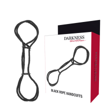 DARKNESS - HANDSCHELLEN ODER KNÖCHEL-HANDSCHELLEN AUS 100 % BAUMWOLLE