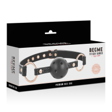 BEGME - BLACK EDITION BALL GAG VEGAN LEATHER