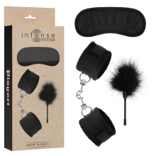 INTENSE - FETISH PLAYSET EROTICO 2 CON MANETTE, MASCHERA CIECA