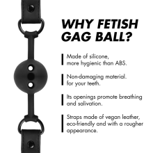 FETISH SUBMISSIVE BONDAGE - BÂILLON À BOULE EN SILICONE