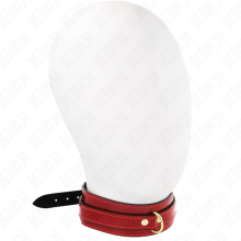 KINK - COLLIER AJUSTABLE ROUGE VIN AVEC DÉTAILS DORÉS 29-42,5