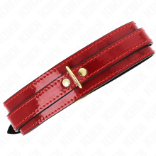 KINK - COLLIER AJUSTABLE ROUGE VIN AVEC DÉTAILS DORÉS 29-42,5