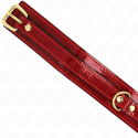 KINK - COLLIER AJUSTABLE ROUGE VIN AVEC DÉTAILS DORÉS 29-42,5