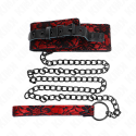 KINK - LACE NECKLACE WITH BELT WITH REAL LEATHER BELT 105 CM /