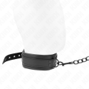 KINK - NEOPRENE BONDAGE COLLAR MODEL 1 WITH BELT 78 CM