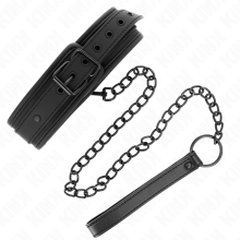 KINK - COLAR DE NEOPRENE BONDAGE MODELO 1 COM CINTO 78 CM