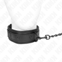 KINK - NEOPREN BONDAGE HALSBAND MODELL 2 MIT GÜRTEL 78 CM
