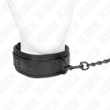 KINK - NEOPRENE BONDAGE COLLAR MODEL 2 WITH BELT 78 CM