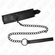 KINK - NEOPRENE BONDAGE COLLAR MODEL 2 WITH BELT 78 CM