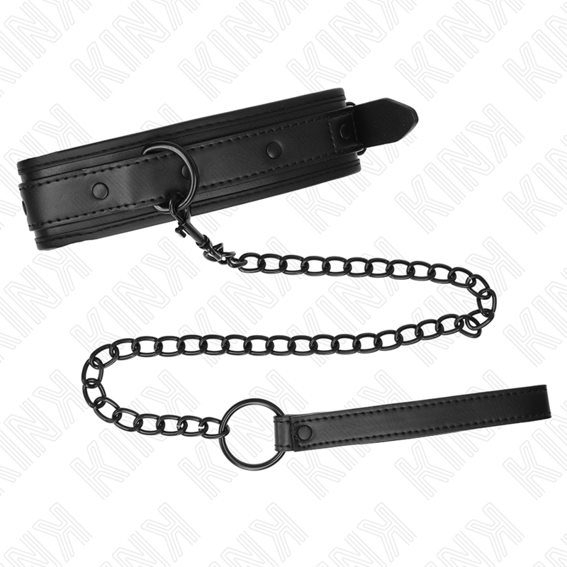 KINK - NEOPREN BONDAGE HALSBAND MODELL 2 MIT GÜRTEL 78 CM