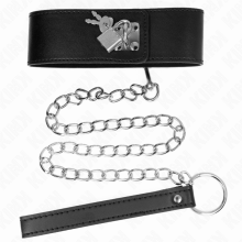 KINK - NECKLACE WITH BELT 65 CM WITH WIDE BLACK STRAP