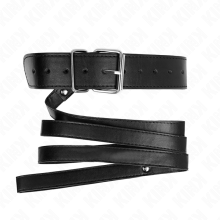 KINK - COLLANA CON CINTURA 116 CM NERO CINTURINO REGOLABILE