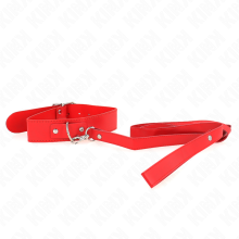 KINK - COLLANA CON CINTURA 116 CM ROJO CINTURINO REGOLABILE