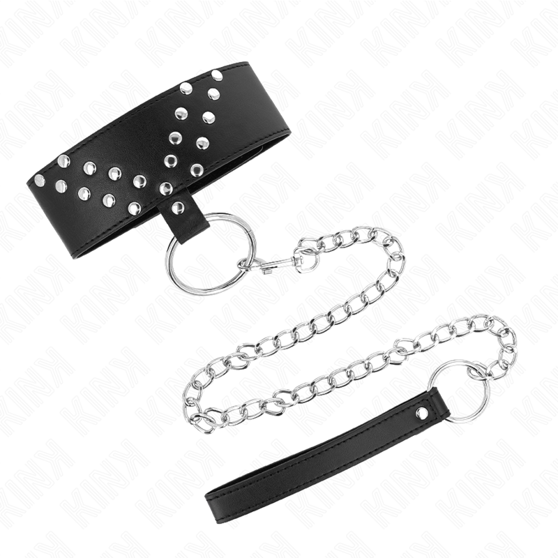 KINK - NECKLACE WITH BELT 65 CM WITH V RIVET ADJUSTABLE 36-43