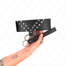 KINK - NECKLACE WITH BELT 65 CM WITH V RIVET ADJUSTABLE 36-43