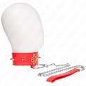 KINK - COLAR DE DIAMANTE VERMELHO COM CINTO 65 CM AJDUSTÁVEL