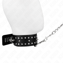 KINK - COLLANA CON GUINZAGLIO 65 CM CON BORCHIE IN ARGENTO