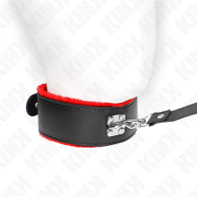 KINK - NECKLACE WITH BELT 116 CM WITH RED LEATHER STRAP