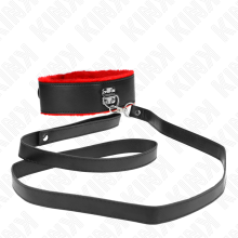 KINK - COLLIER AVEC CEINTURE 116 CM AVEC BRACELET EN CUIR ROUGE