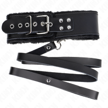 KINK - COLLIER AVEC CEINTURE 116 CM AVEC BRACELET EN CUIR NOIR