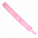 KINK - COLAR COM TRELA 65 CM COM RESTRIÇÕES ROSA 36-42 CM X 5,5