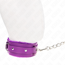 KINK - COLLAR WITH LEASH 65 CM WITH RESTRICTIONS PURPLE 36-42