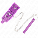 KINK - COLLAR WITH LEASH 65 CM WITH RESTRICTIONS PURPLE 36-42