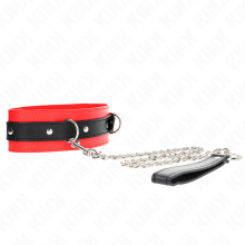 KINK - COLLIER AVEC CEINTURE 65 CM AVEC SANGLE ROUGE 54 X 4,5 CM